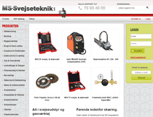 Tablet Screenshot of ms-svejseteknik.dk